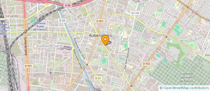 localisation de l'entreprise MONSIEUR MEHDI TIREAU  AUBERVILLIERS