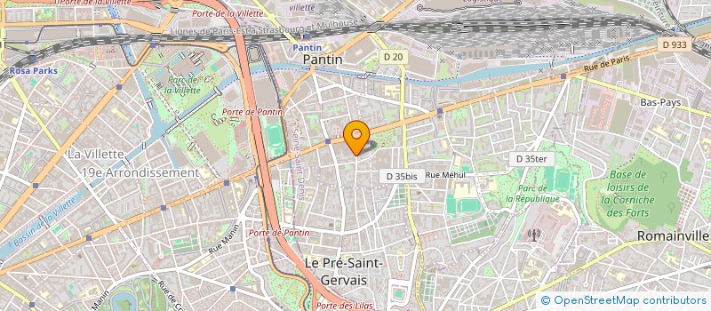 localisation de l'entreprise MONSIEUR MEHDI VAHIAOUI à PANTIN