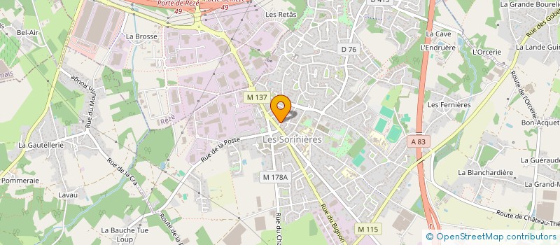 localisation de l'entreprise MONSIEUR MEHDY MARY à LES SORINIERES