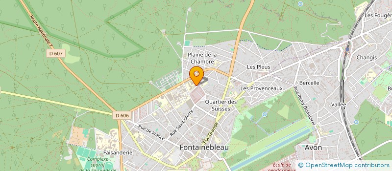 localisation de l'entreprise MONSIEUR MEHDY MOUMEN  FONTAINEBLEAU