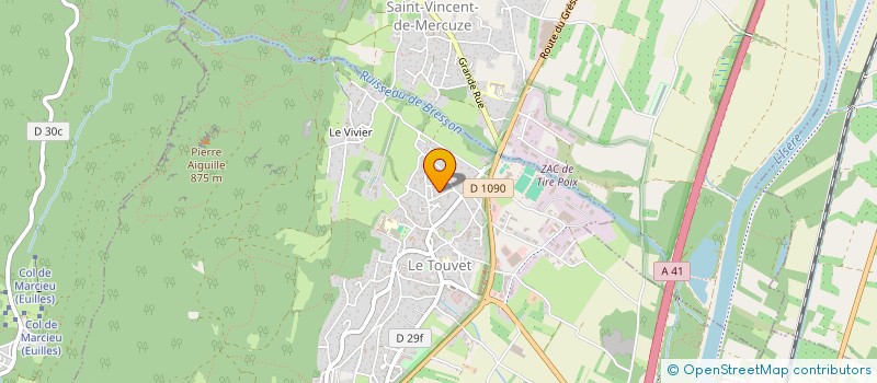 localisation de l'entreprise MONSIEUR MEHDY NUTI  LE TOUVET