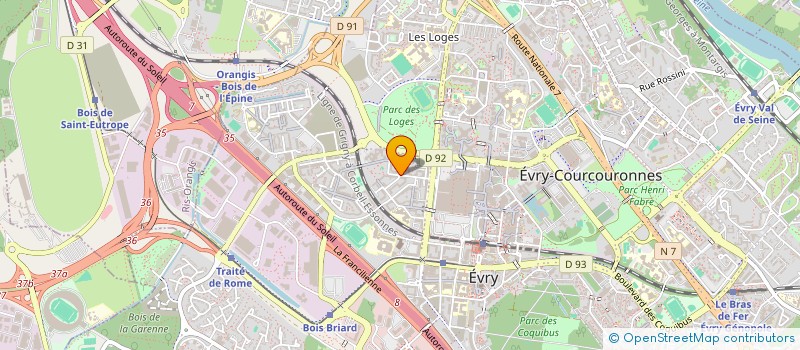 localisation de l'entreprise MONSIEUR MEHER GREB  EVRY-COURCOURONNES