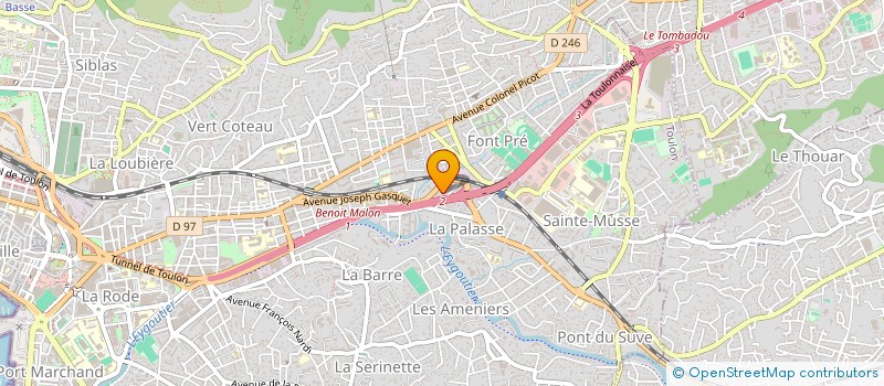 localisation de l'entreprise MONSIEUR MEHER MAZHOUD  TOULON