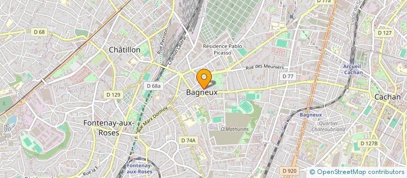 localisation de l'entreprise MONSIEUR MEHIDINNE RETTAB à BAGNEUX