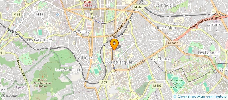 localisation de l'entreprise MONSIEUR MEHINI KADI  CLERMONT-FERRAND