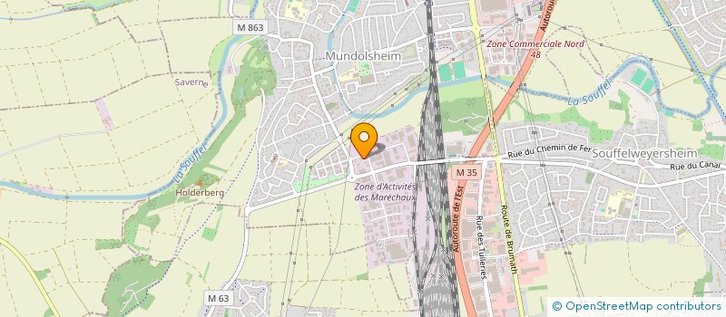 localisation de l'entreprise MONSIEUR MEHMEDALI MUSTAFA  MUNDOLSHEIM