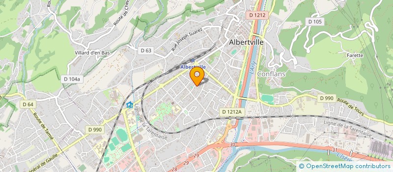 localisation de l'entreprise MONSIEUR MEHMET ATAS  ALBERTVILLE