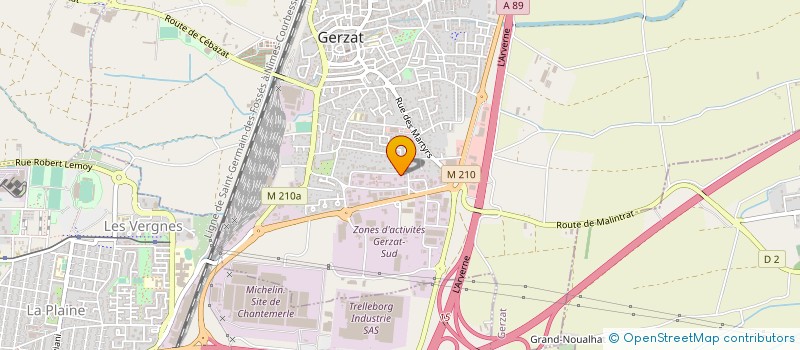 localisation de l'entreprise MONSIEUR MEHMET CAKIR  GERZAT