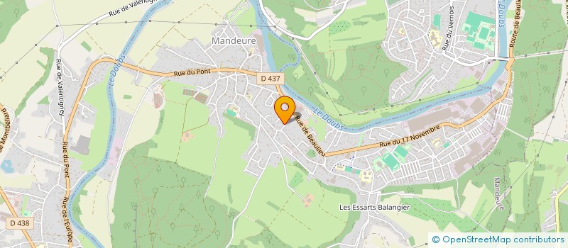 localisation de l'entreprise MONSIEUR MEHMET DURAN  MANDEURE