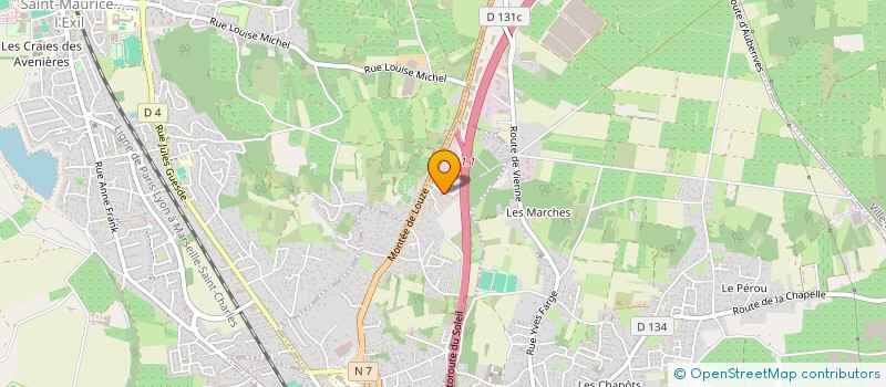 localisation de l'entreprise MONSIEUR MEHMET ERDOGAN  LE PEAGE-DE-ROUSSILLON