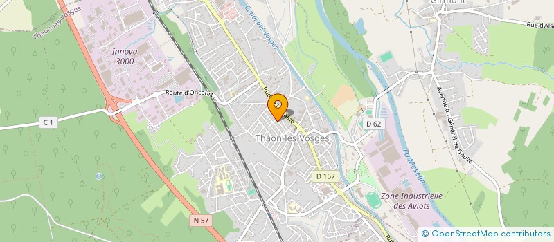 localisation de l'entreprise MONSIEUR MEHMET ERGINYUREK  THAON-LES-VOSGES