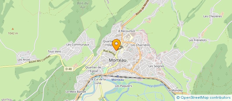 localisation de l'entreprise MONSIEUR MEHMET GUNES  MORTEAU