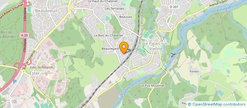 localisation de l'entreprise MONSIEUR MEHMET GUNESER à LE PALAIS-SUR-VIENNE