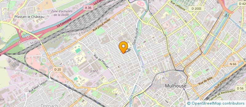 localisation de l'entreprise MONSIEUR MEHMET INANMA  MULHOUSE