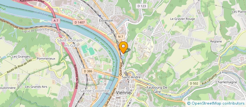 localisation de l'entreprise MONSIEUR MEHMET KARAGOZ  VIENNE