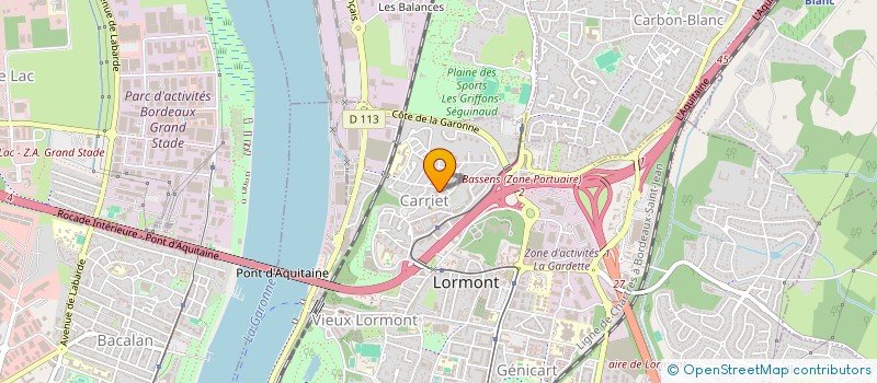 localisation de l'entreprise MONSIEUR MEHMET KARAKILINC  LORMONT