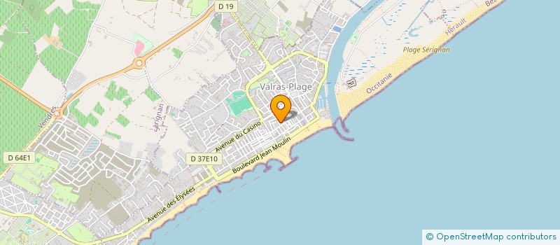 localisation de l'entreprise MONSIEUR MEHMET KAYA  VALRAS-PLAGE