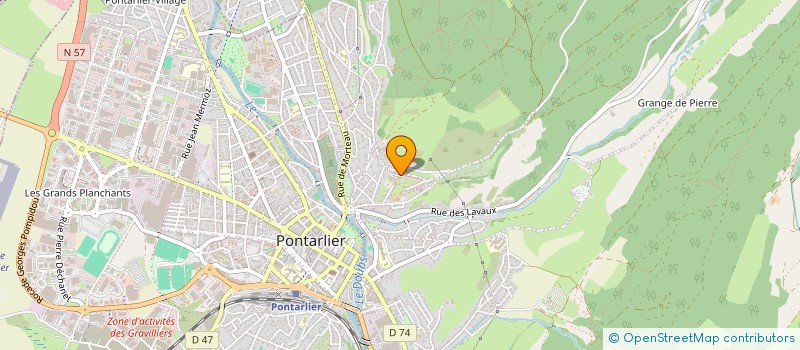 localisation de l'entreprise MONSIEUR MEHMET KAYGIN  PONTARLIER