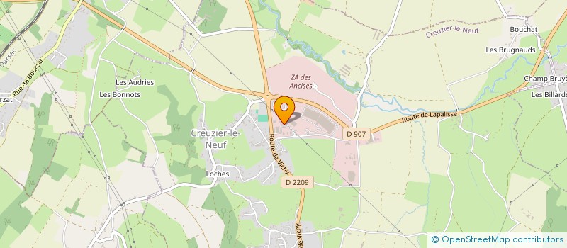 localisation de l'entreprise MONSIEUR MEHMET KIRIK à CREUZIER-LE-NEUF