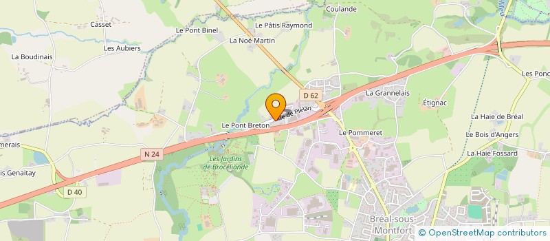 localisation de l'entreprise MONSIEUR MEHMET KURTULUS  BREAL-SOUS-MONTFORT