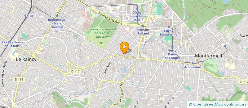 localisation de l'entreprise MONSIEUR MEHMET MARANGOZ à CLICHY-SOUS-BOIS