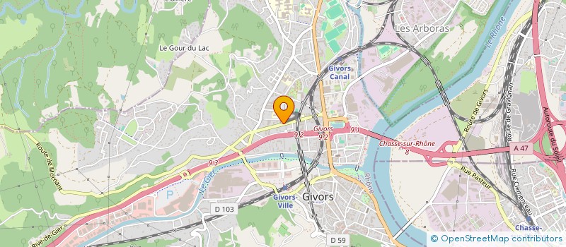 localisation de l'entreprise MONSIEUR MEHMET UYAR à GIVORS