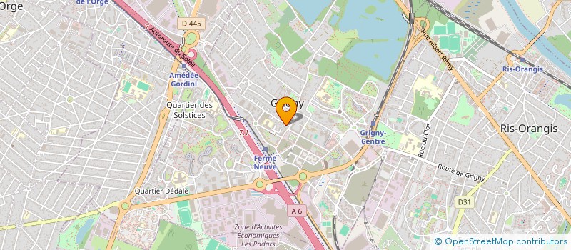 localisation de l'entreprise MONSIEUR MEHMET YILDIZ  GRIGNY