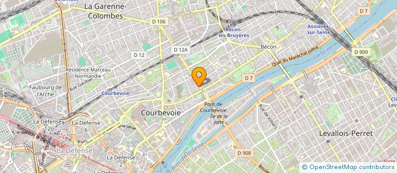 localisation de l'entreprise MONSIEUR MEHMET YILMAZ à COURBEVOIE