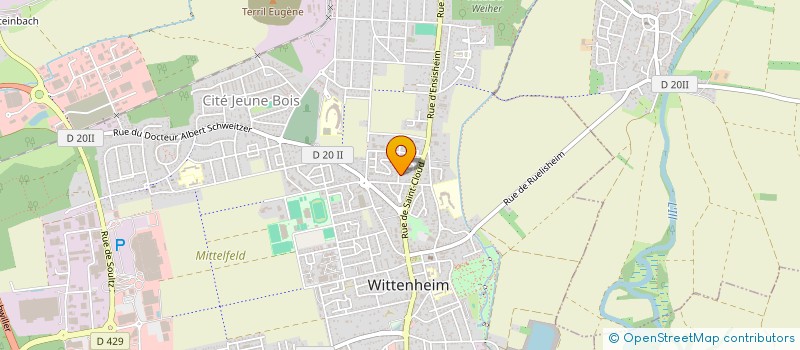 localisation de l'entreprise MONSIEUR MEHRALI CANDAN  WITTENHEIM