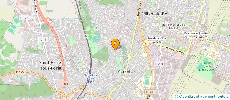 localisation de l'entreprise MONSIEUR MEHRAN RAJA  SARCELLES