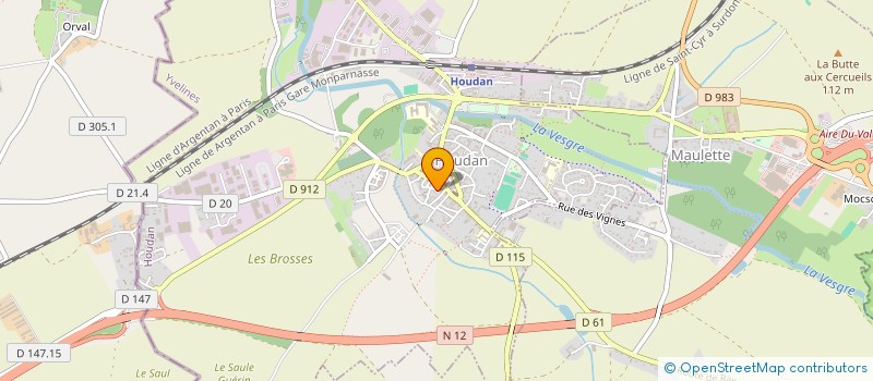 localisation de l'entreprise MONSIEUR MEHRDAD EJLALMANESH  HOUDAN