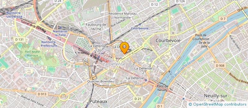 localisation de l'entreprise MONSIEUR MEHRDAD KHODADOOST  COURBEVOIE
