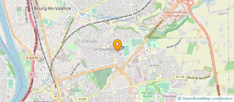 localisation de l'entreprise MONSIEUR MEHREZ MJAJRA  ROMANS-SUR-ISERE