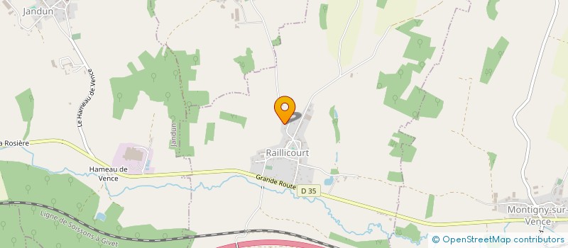 localisation de l'entreprise MONSIEUR MEHRYL LEVISSE  RAILLICOURT