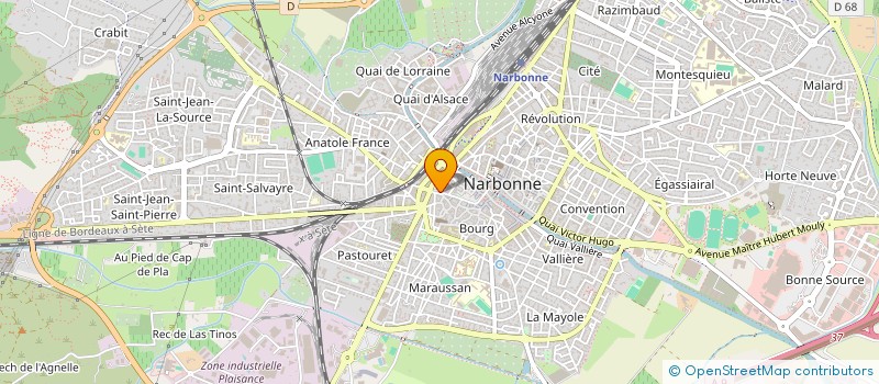 localisation de l'entreprise MONSIEUR MEHSIN HAFID à NARBONNE