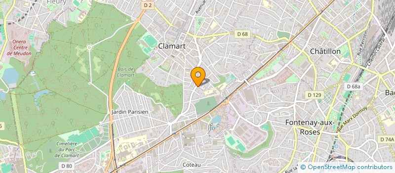 localisation de l'entreprise MONSIEUR MEHYDINE KHOUADER à CLAMART