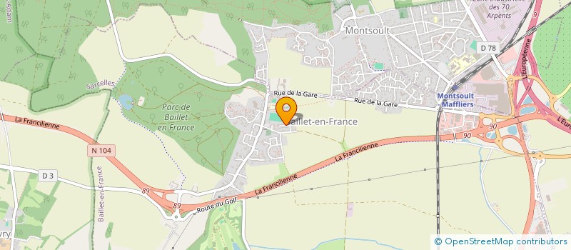 localisation de l'entreprise MONSIEUR MEIDHI SLIMANE-BOUHAREM  BAILLET-EN-FRANCE