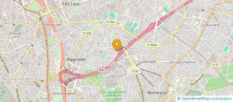 localisation de l'entreprise MONSIEUR MEIHDI LETABI à BAGNOLET
