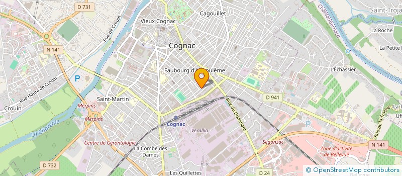 localisation de l'entreprise MONSIEUR MEKHITAR HAYRAPETIAN à COGNAC