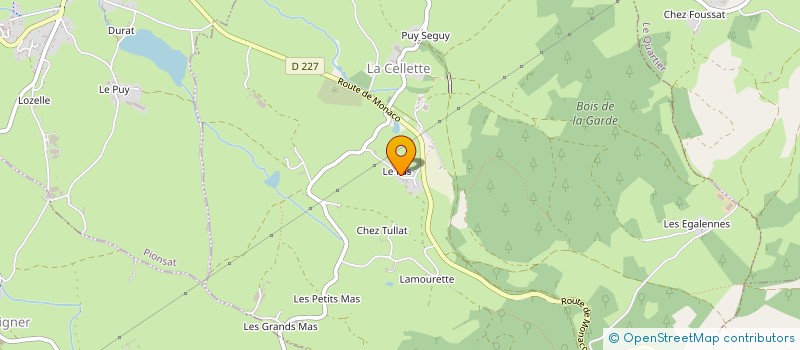 localisation de l'entreprise MONSIEUR MEKI MEGHIT  LA CELLETTE