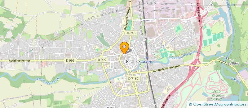 localisation de l'entreprise MONSIEUR MEKKI ANOUNE ELASSILI  ISSOIRE