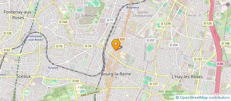 localisation de l'entreprise MONSIEUR MEKKI KRIDANE  BOURG-LA-REINE