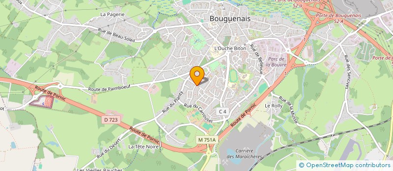 localisation de l'entreprise MONSIEUR MEL AMAFOU à BOUGUENAIS