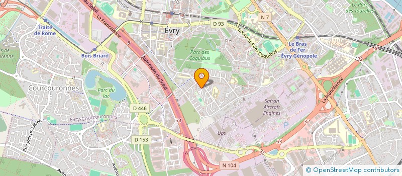 localisation de l'entreprise MONSIEUR MELAKU MESIHU  EVRY-COURCOURONNES