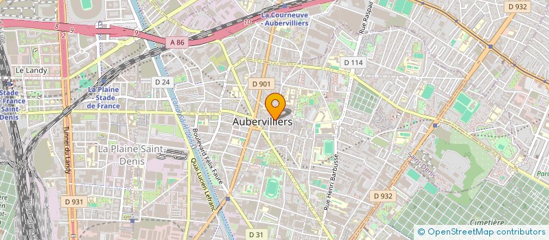 localisation de l'entreprise MONSIEUR MELANIE KOZIOW  AUBERVILLIERS