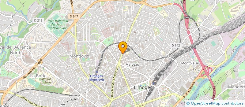 localisation de l'entreprise MONSIEUR MELCHIOR NOURIZADEH à LIMOGES