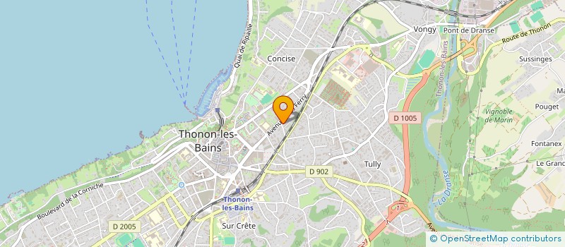 localisation de l'entreprise MONSIEUR MELCHIOR WERNER à THONON-LES-BAINS
