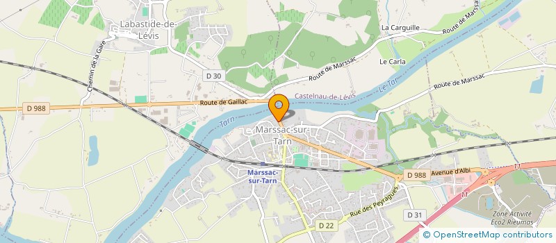 localisation de l'entreprise MONSIEUR MELEDJE MEL  MARSSAC-SUR-TARN