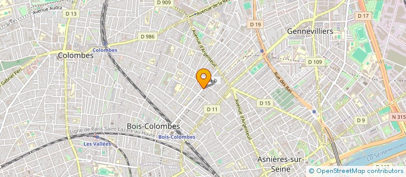 localisation de l'entreprise MONSIEUR MELEK GHARIENI à BOIS-COLOMBES