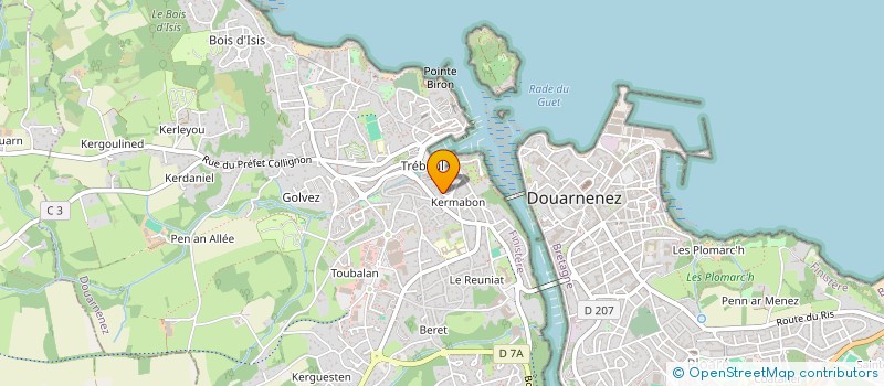 localisation de l'entreprise MONSIEUR MELEN BOIDRON à DOUARNENEZ
